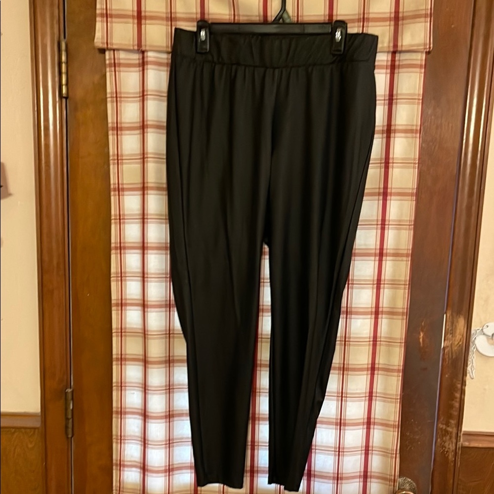Black Elastic Waist Pants